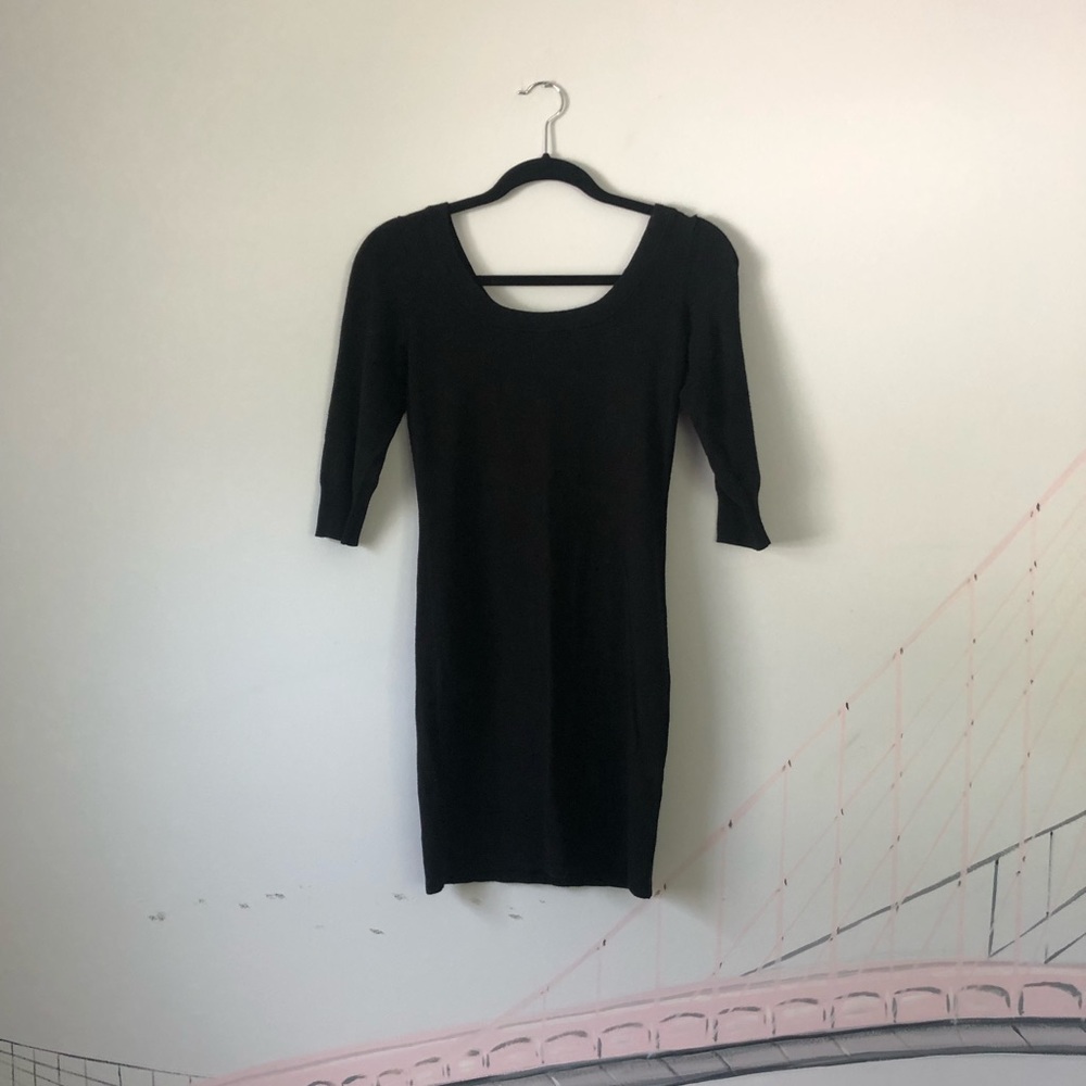 Black h&m mini sweater dress.